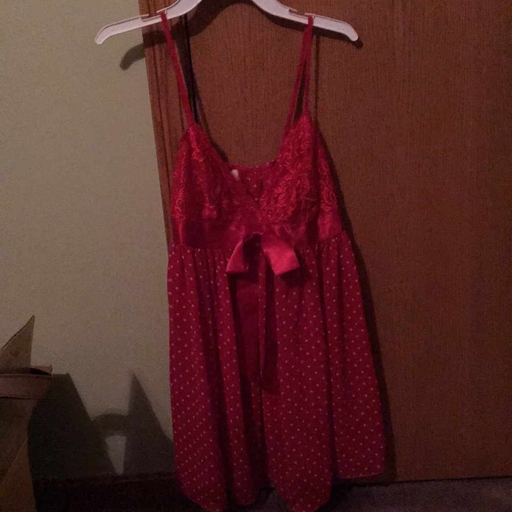Red lingerie top